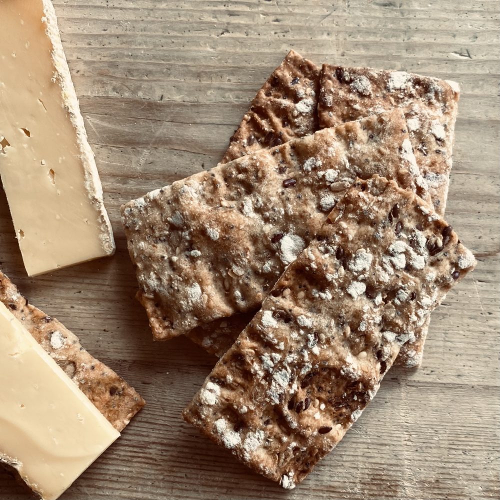Fourseed Sourdough Crackers for cheese